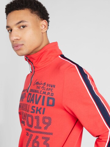 Sweat-shirt CAMP DAVID en rouge