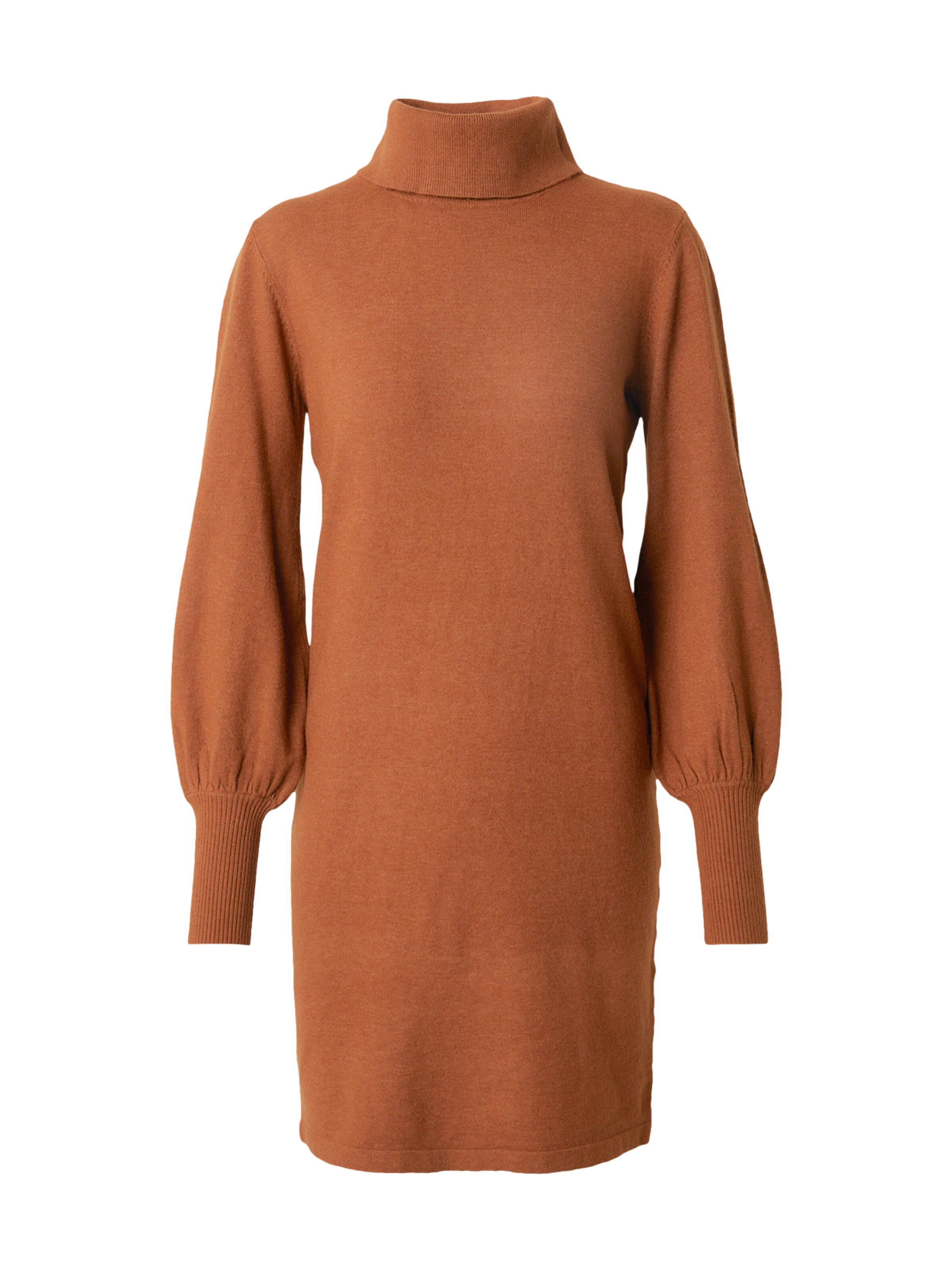 VILA Úpletové šaty 'Kerry' – hnědá: přední strana