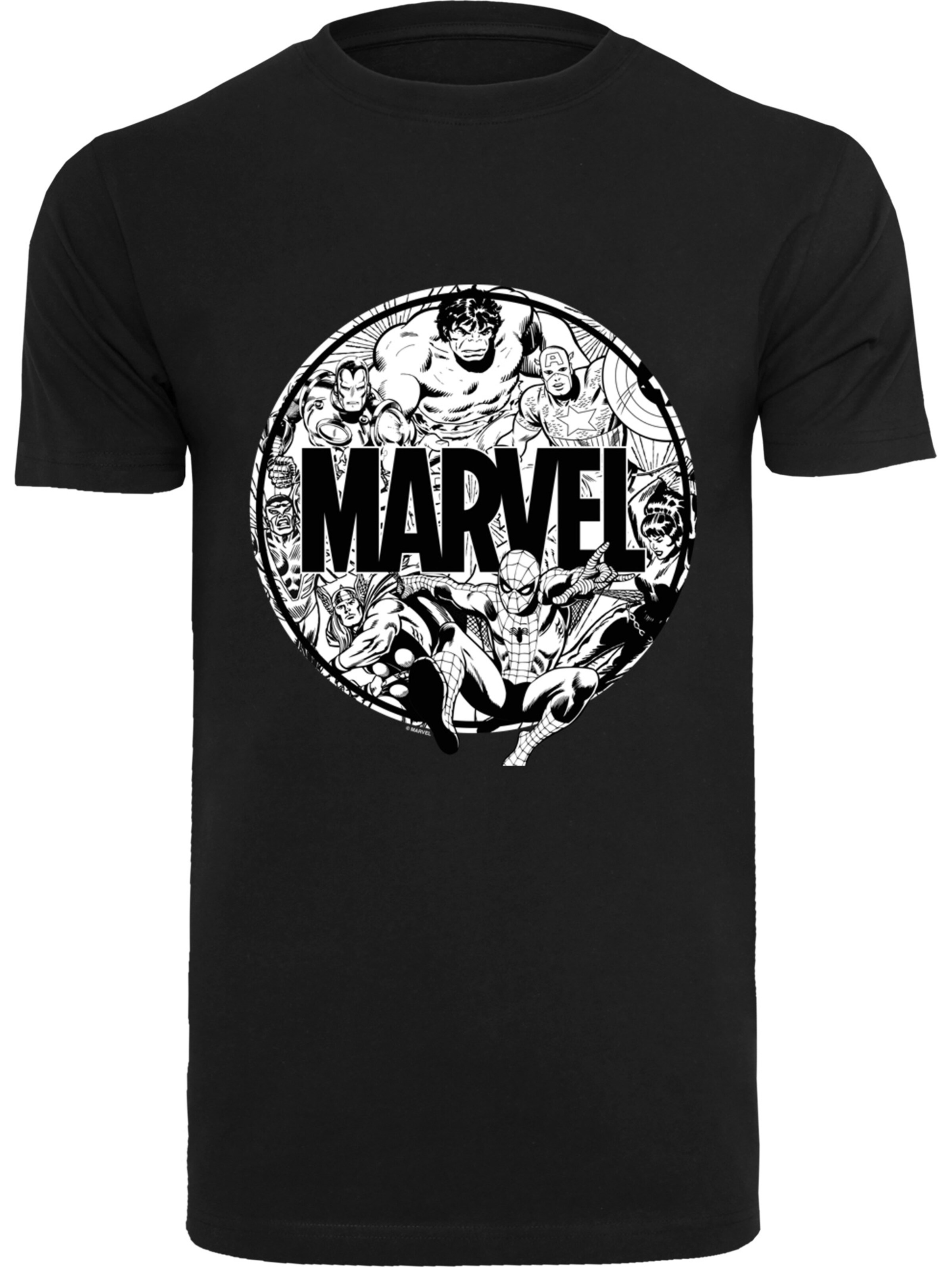 T-Shirt F4NT4STIC en noir : devant