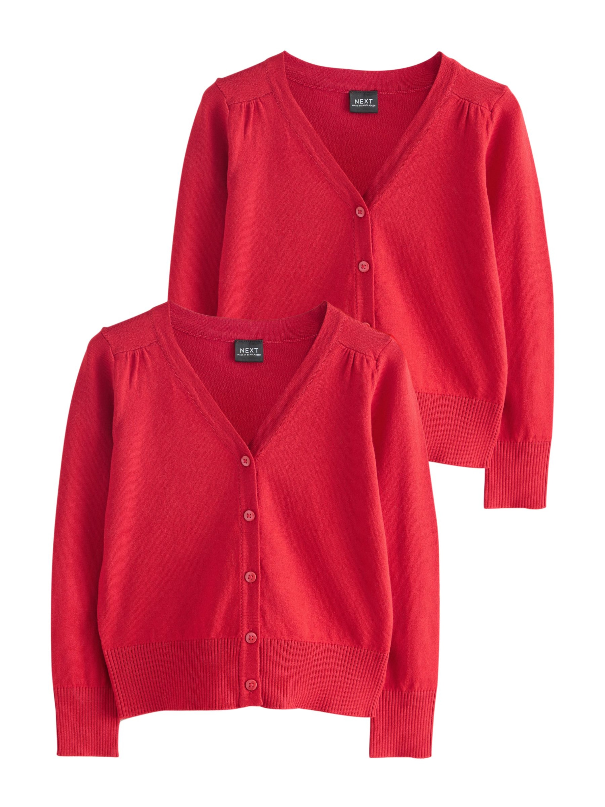 Next Strickjacke in Rot: Vorderseite