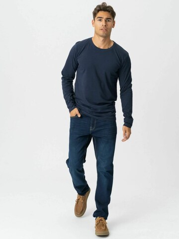 TEESHOPPEN Regular Fit Skjorte ' Long-sleeved ' i blå