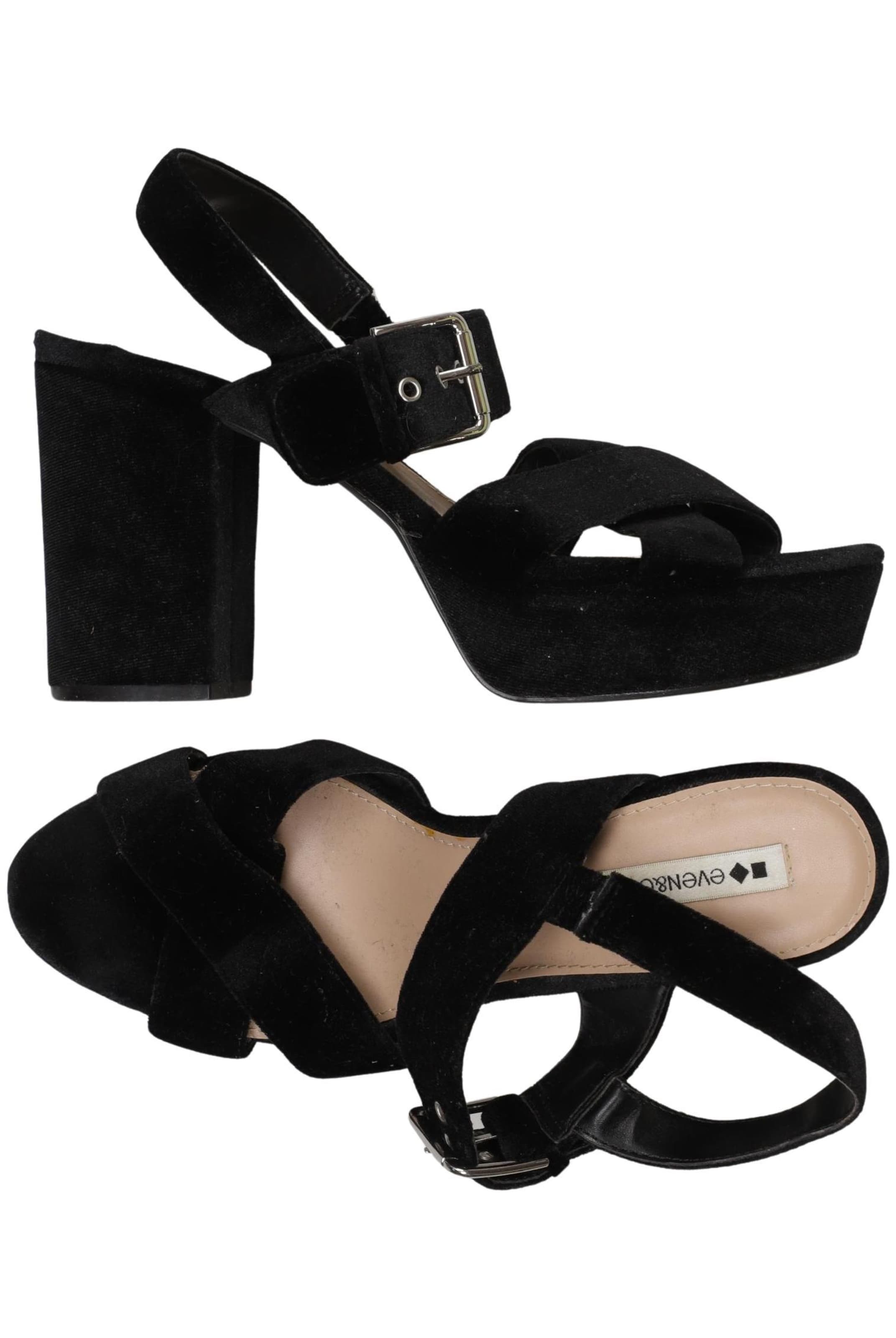 even&odd Sandalen 42 in Schwarz: Vorderseite