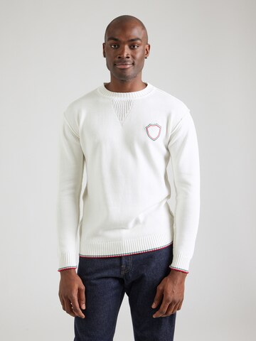 19V69 ITALIA - Jersey 'Kris' en blanco: frente