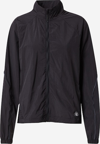 Veste de sport new balance en noir : devant