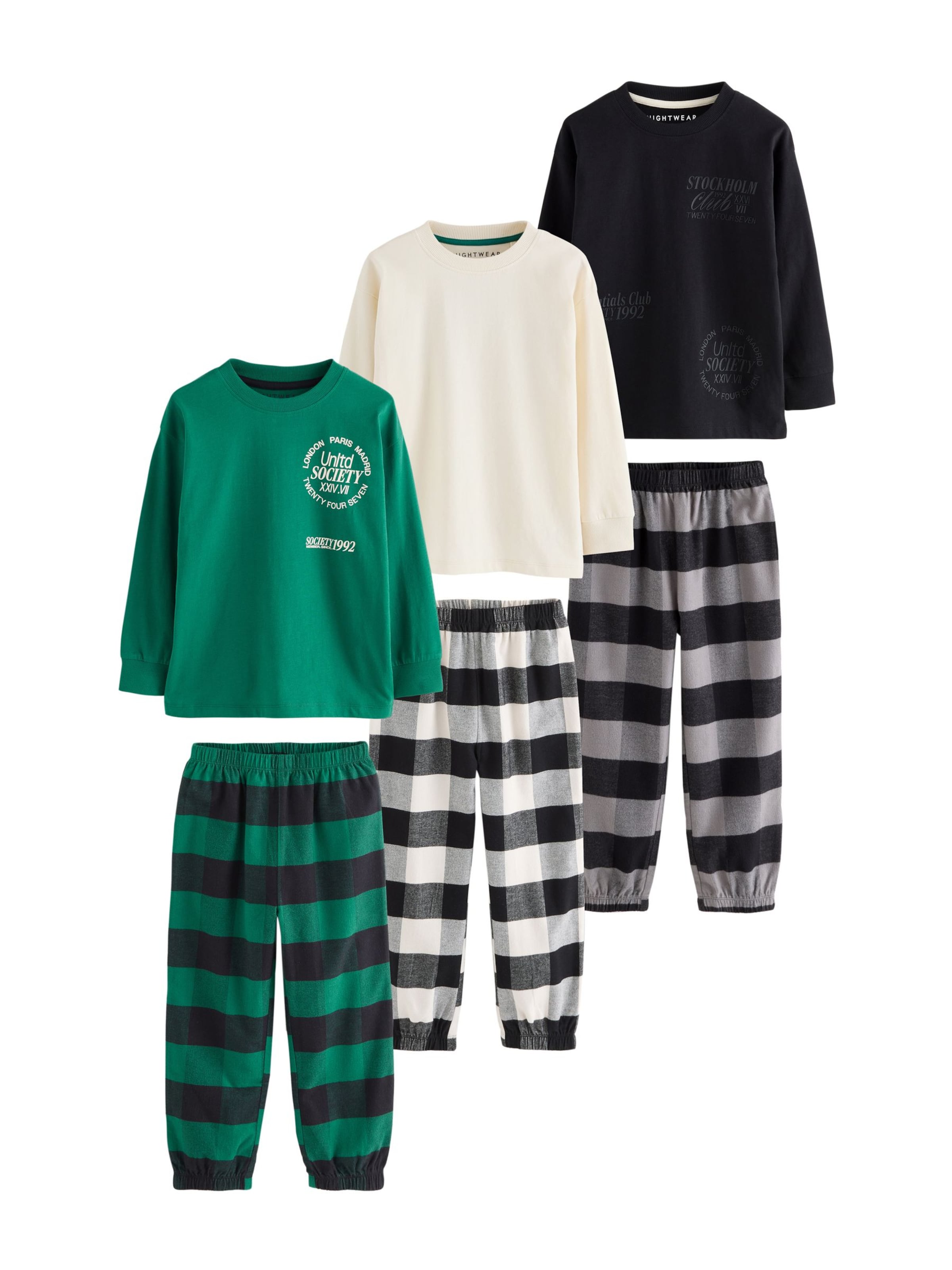 Pigiama di Next in verde: frontale