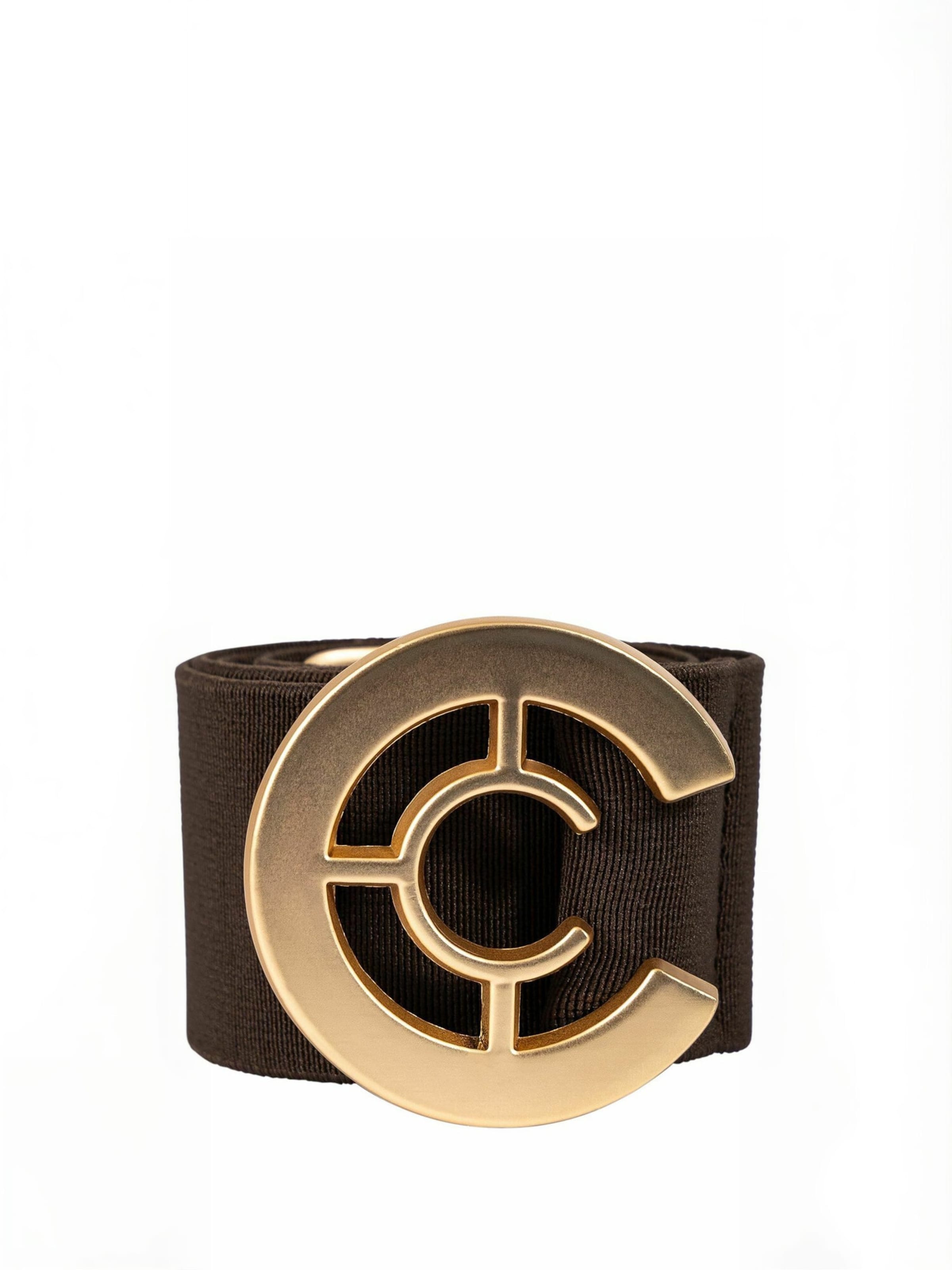 Ceinture ' Logo ' Coster Copenhagen en marron : devant