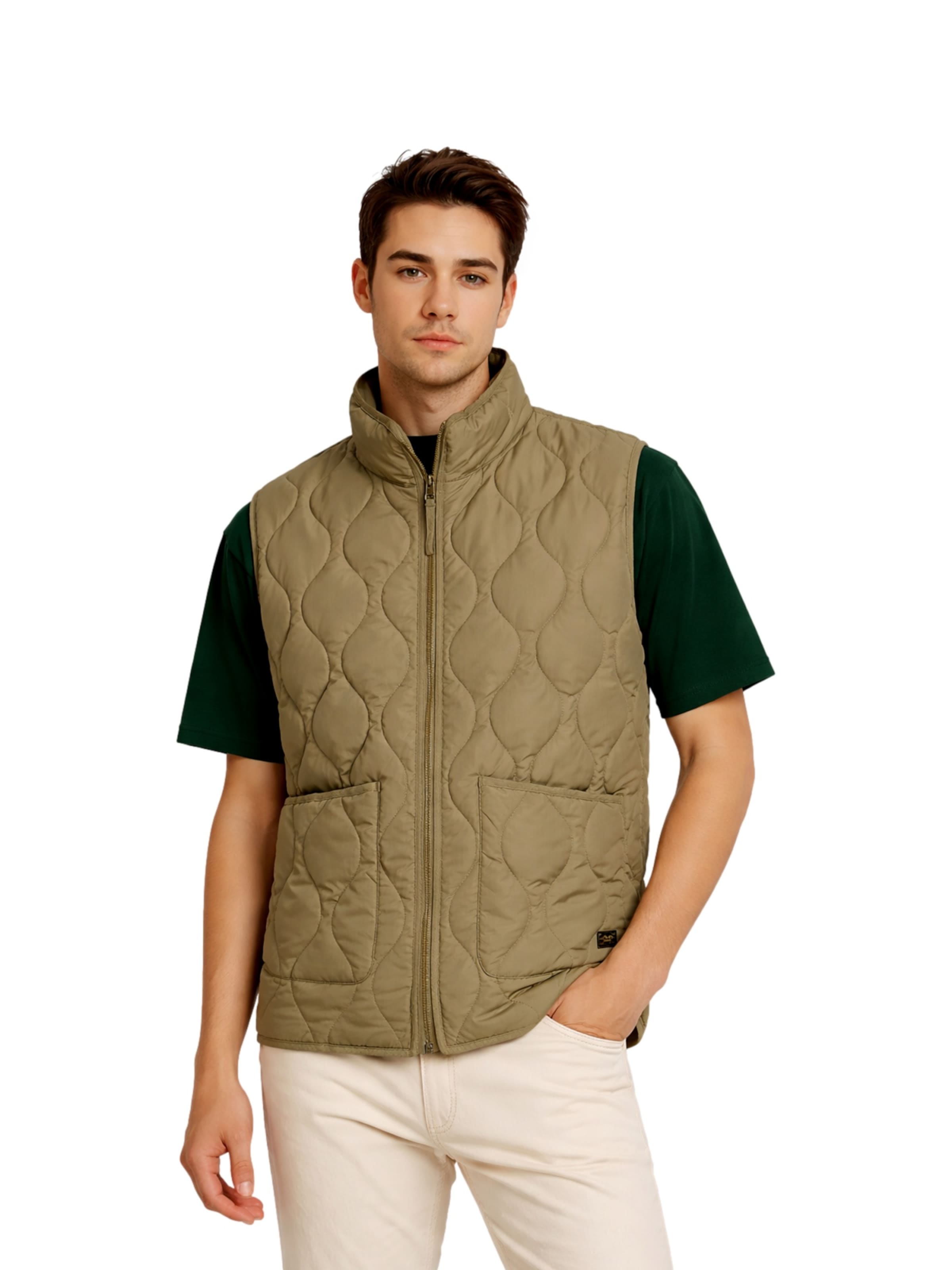 JACK & JONES Γιλέκο 'JPRBLUCLYDE' σε πράσινο: μπροστά