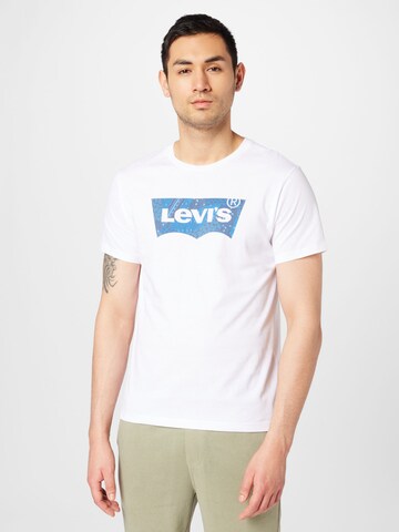 Tricou 'Graphic Crewneck Tee' de la LEVI'S ® pe alb: față