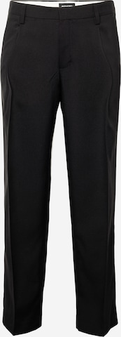 JACK & JONES Loose fit Trousers with creases 'BILL DAYTON' in Black: front