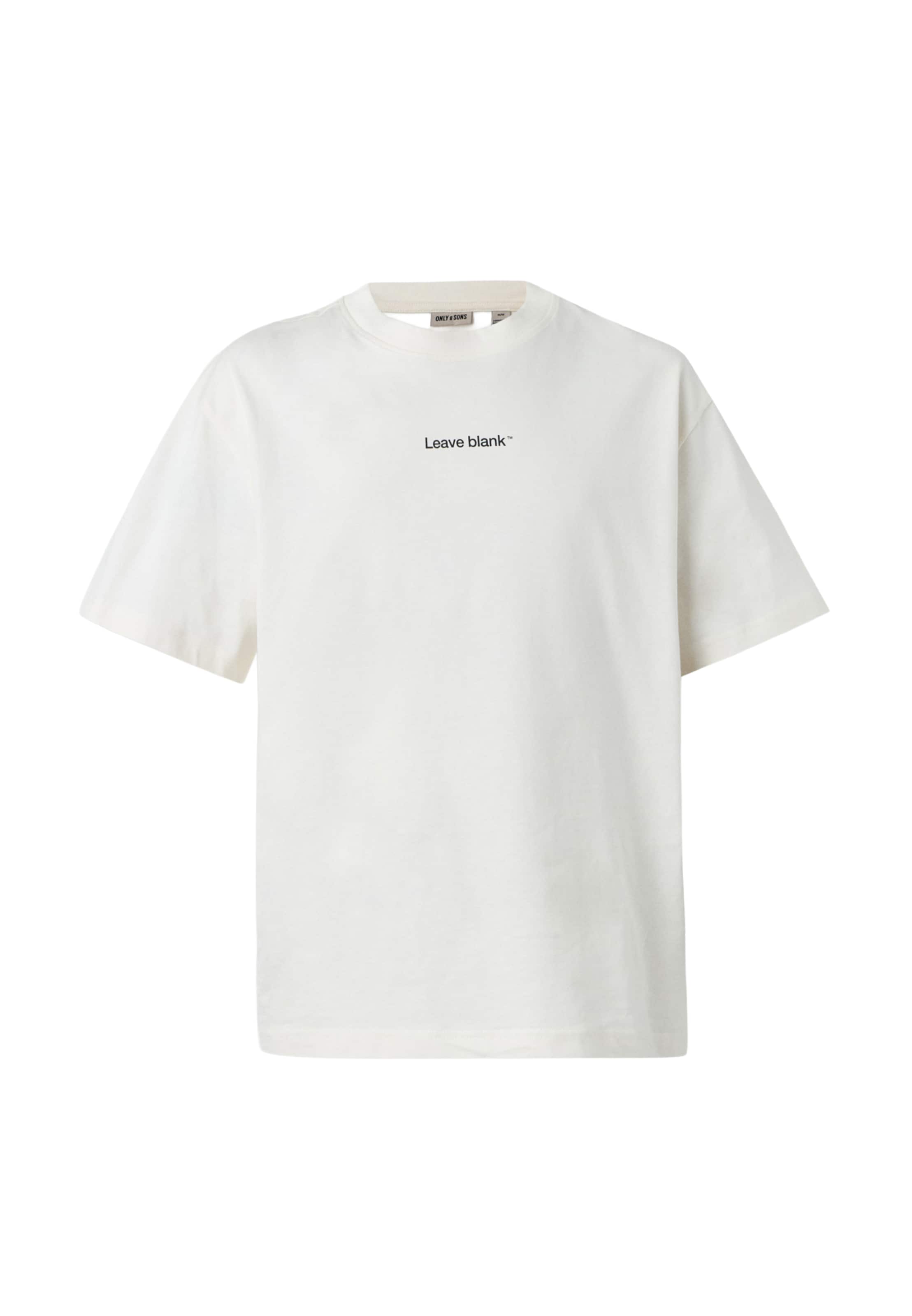 Only & Sons Bluser & t-shirts 'ONSFRED' i S i sort / hvid, Produktvisning