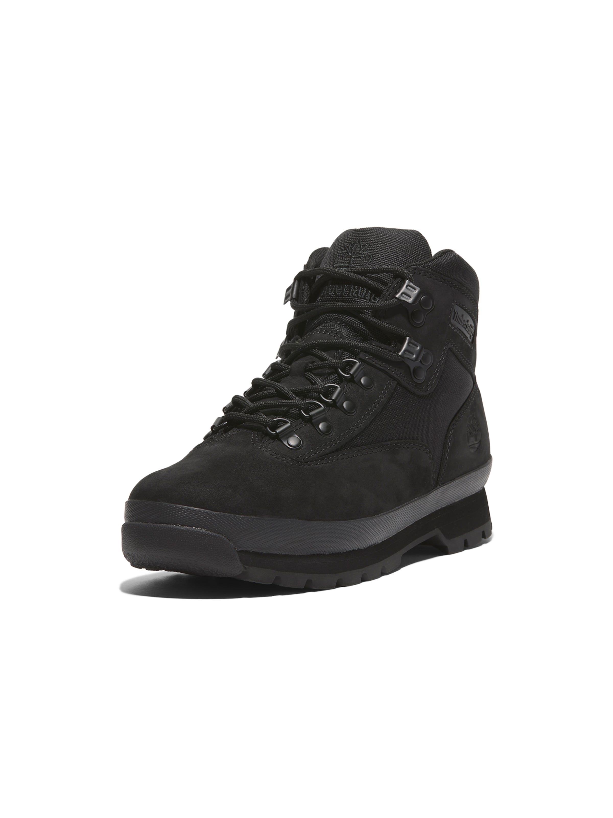 TIMBERLAND - Botas com atacadores em preto: frente