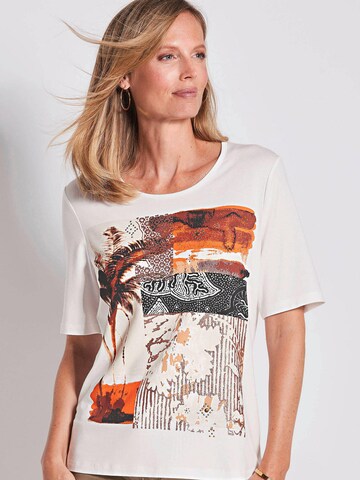 Goldner Shirt in Wit