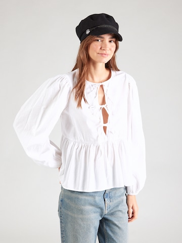 PIECES Blouse 'PCJolly' in White: front