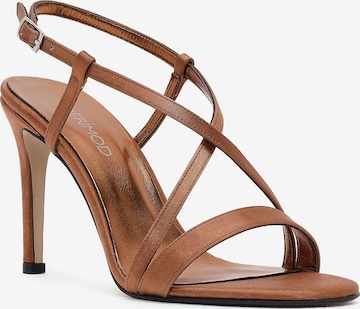 Sandales à lanières Derimod en bronze : devant