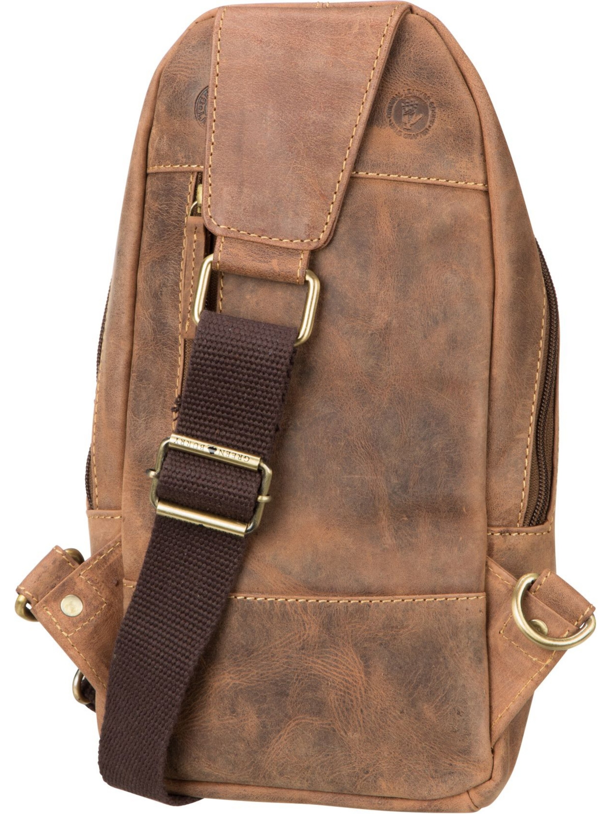 GREENBURRY Rugzak ' Vintage 1612A ' in Bruin