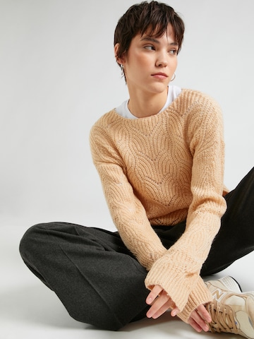 JDY Pullover 'BADUT' in Beige: predná strana