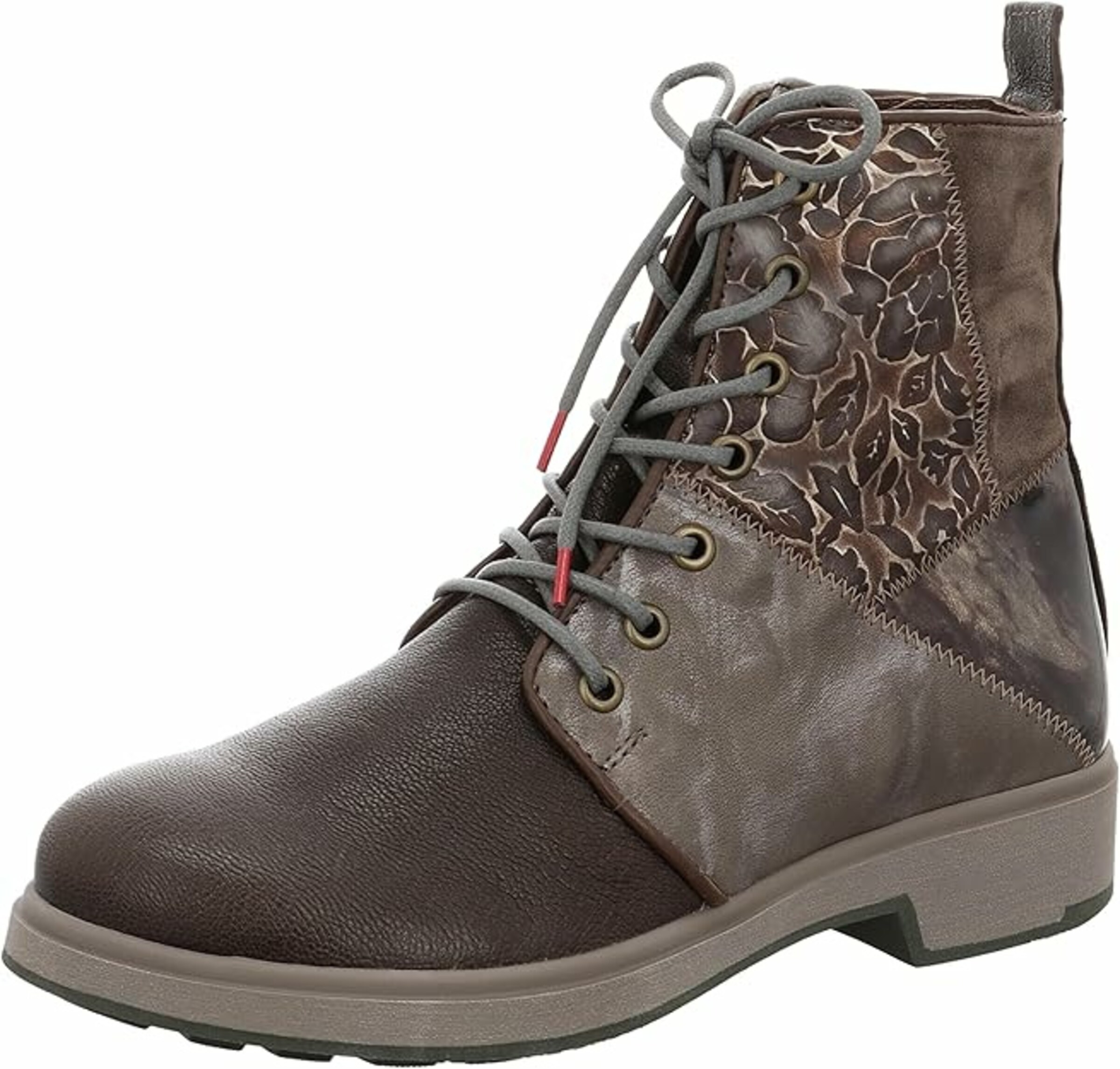 THINK! Schnürstiefelette in Braun: Vorderseite