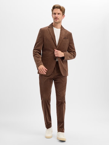 Finshley & Harding Regular fit Business-colbert 'Steven-2' in Bruin