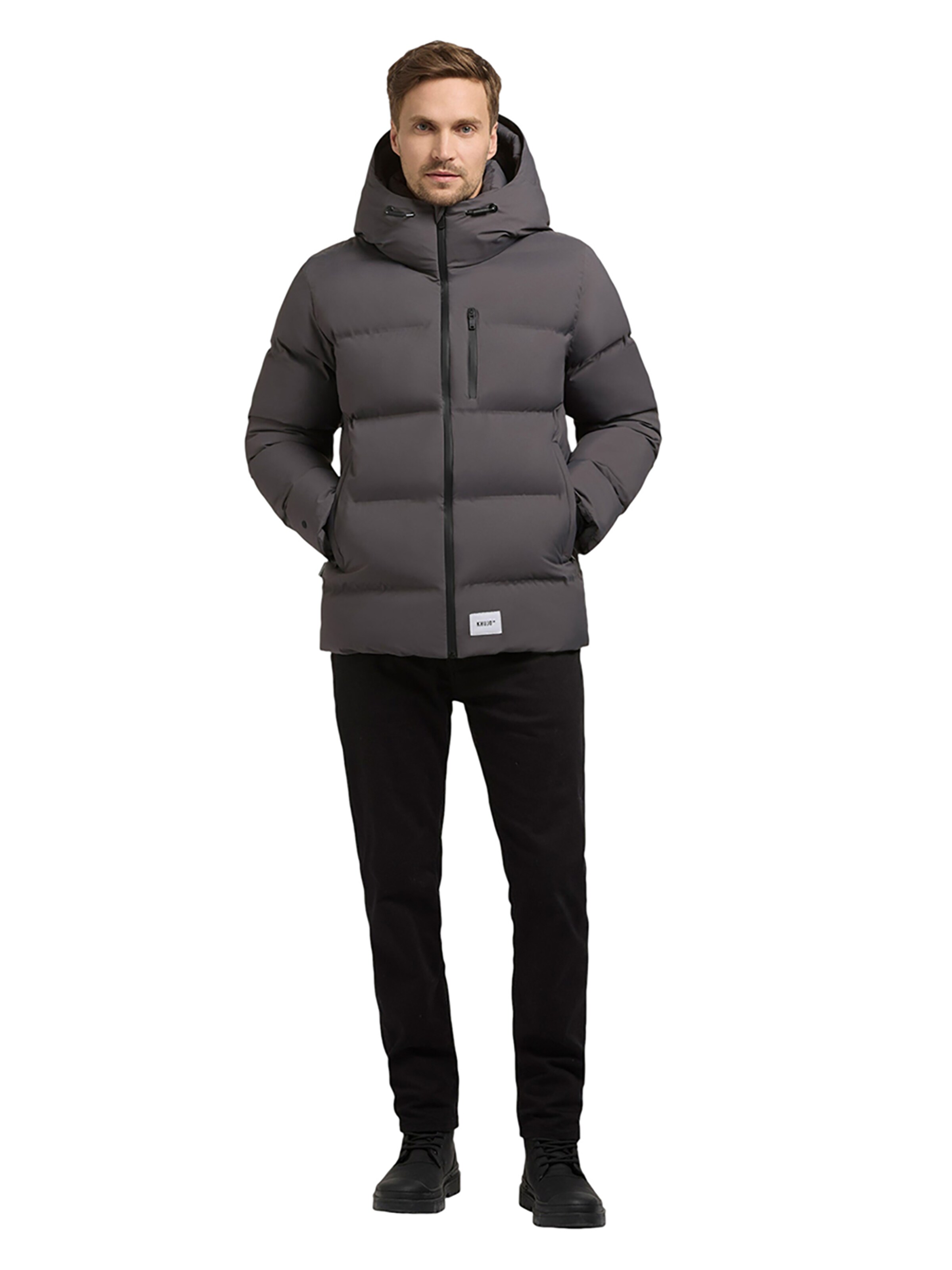 khujo Zimní bunda 'Silas3' – šedá