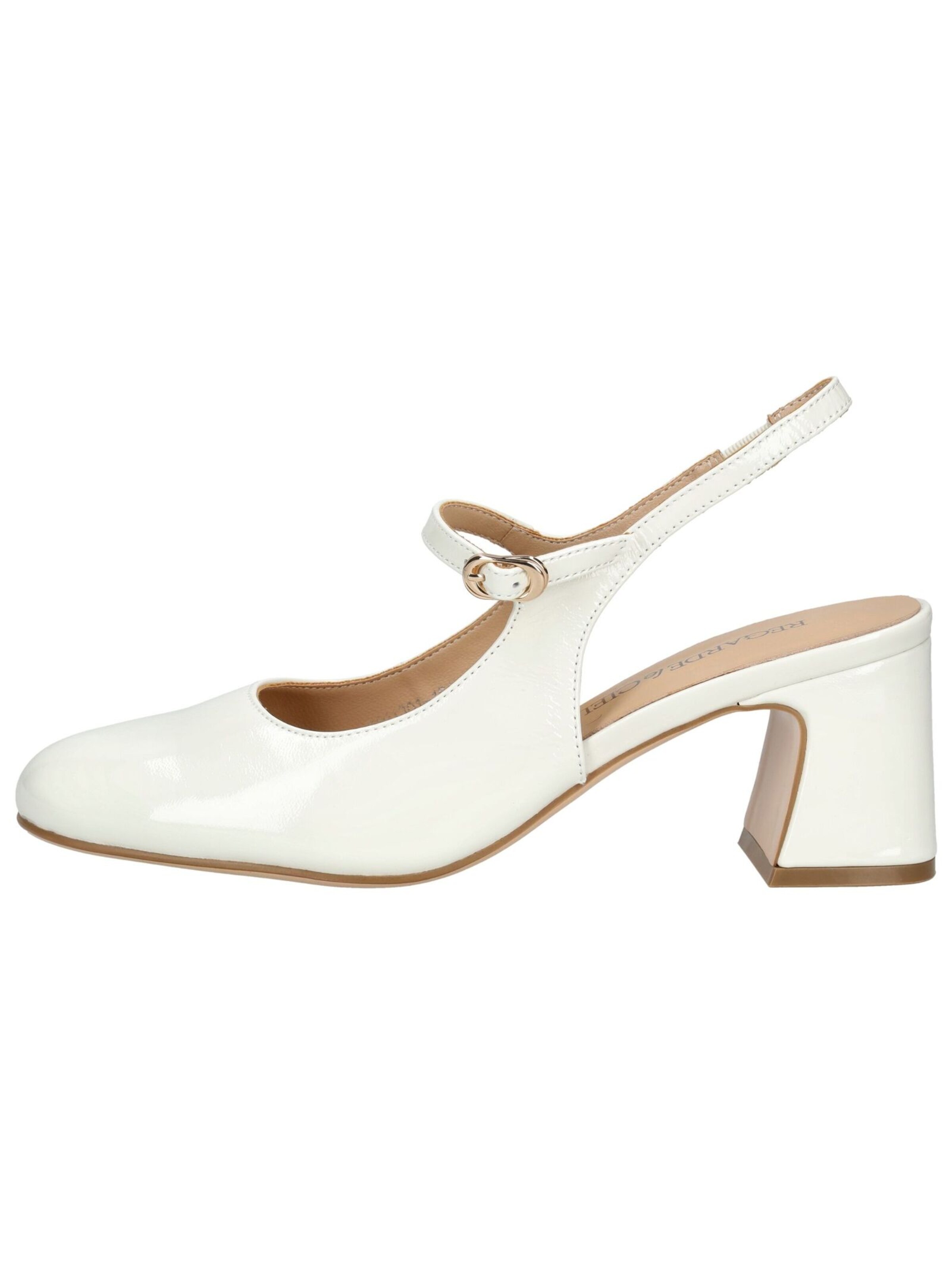 Escarpins à bride arrière Regarde le Ciel en blanc