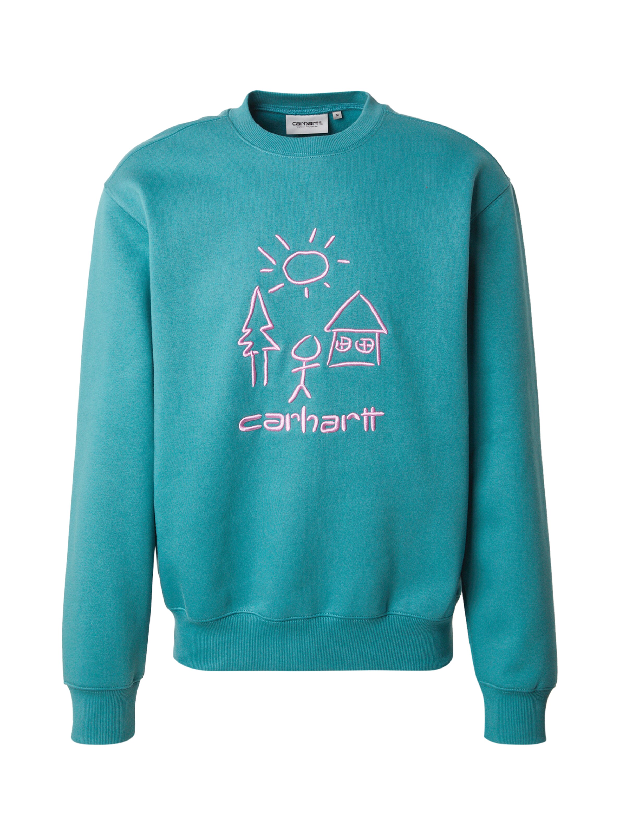 Carhartt WIP Mikina 'Masterpiece' – zelená: přední strana