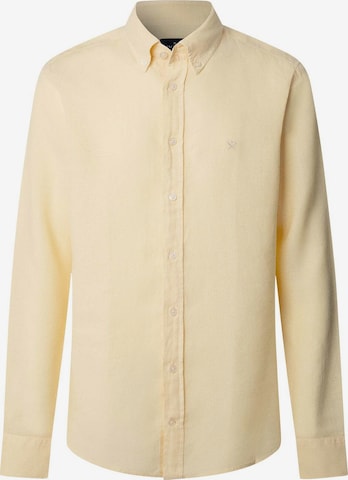 Chemise Hackett London en jaune : devant