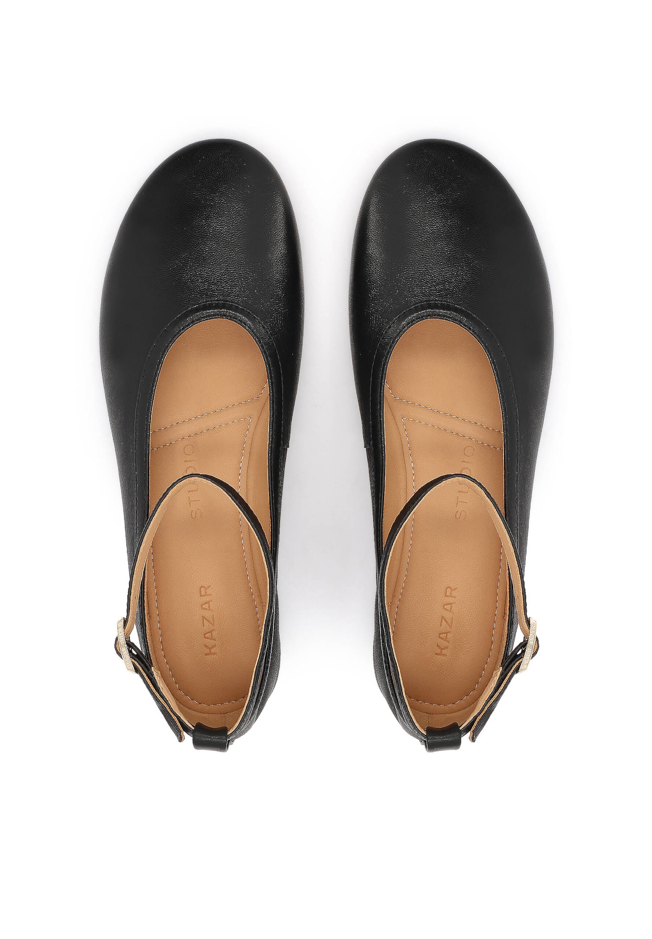 Ballerina con cinturino di Kazar Studio in nero