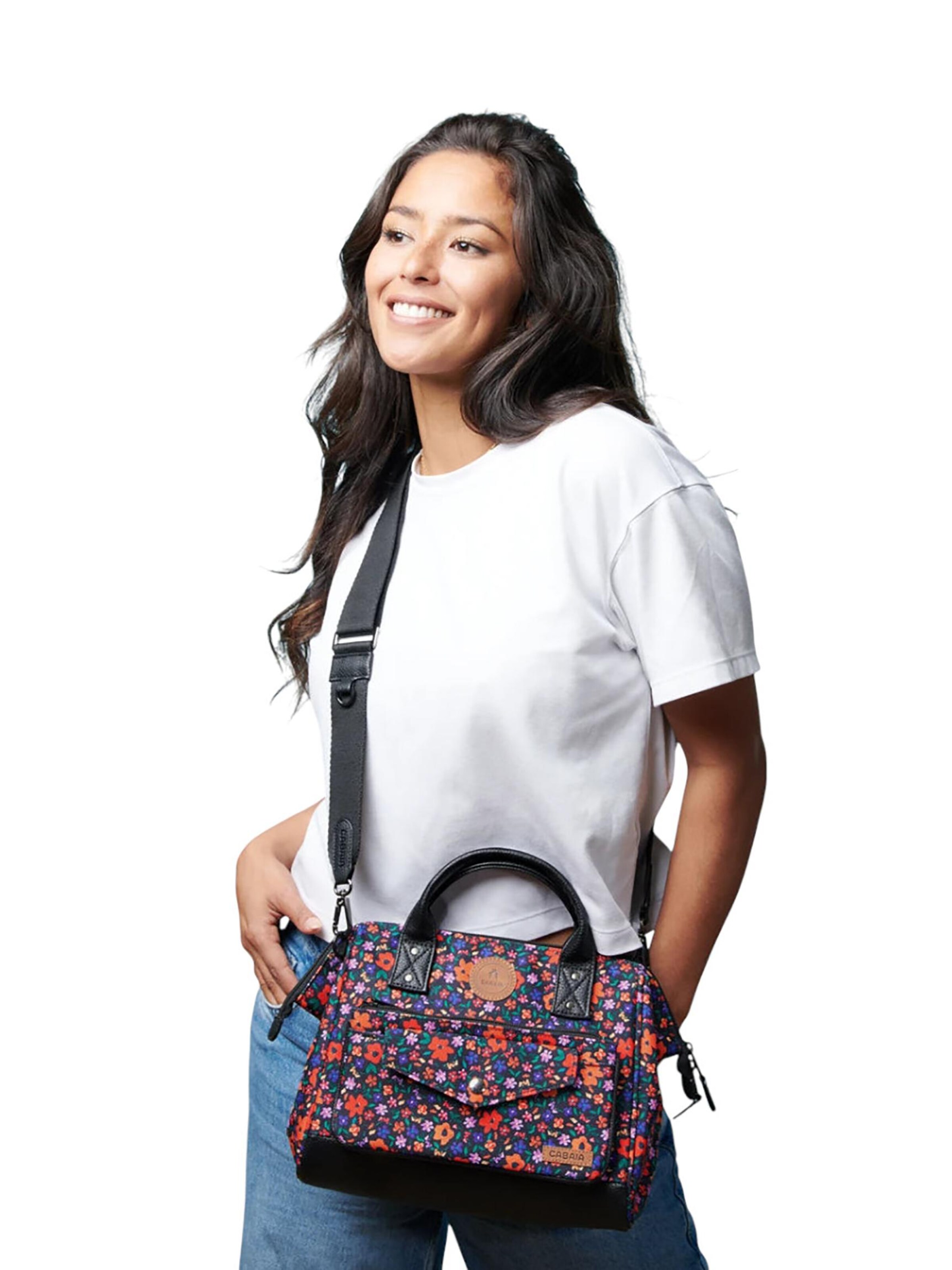 Cabaia Umhängetasche 'Maupiti M' in Mischfarben