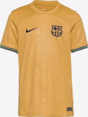NIKE Performance Shirt 'FC Barcelona 22-23 Auswärts' in Yellow: front