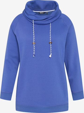 Ulla Popken Sweatshirt in Blauw: voorkant