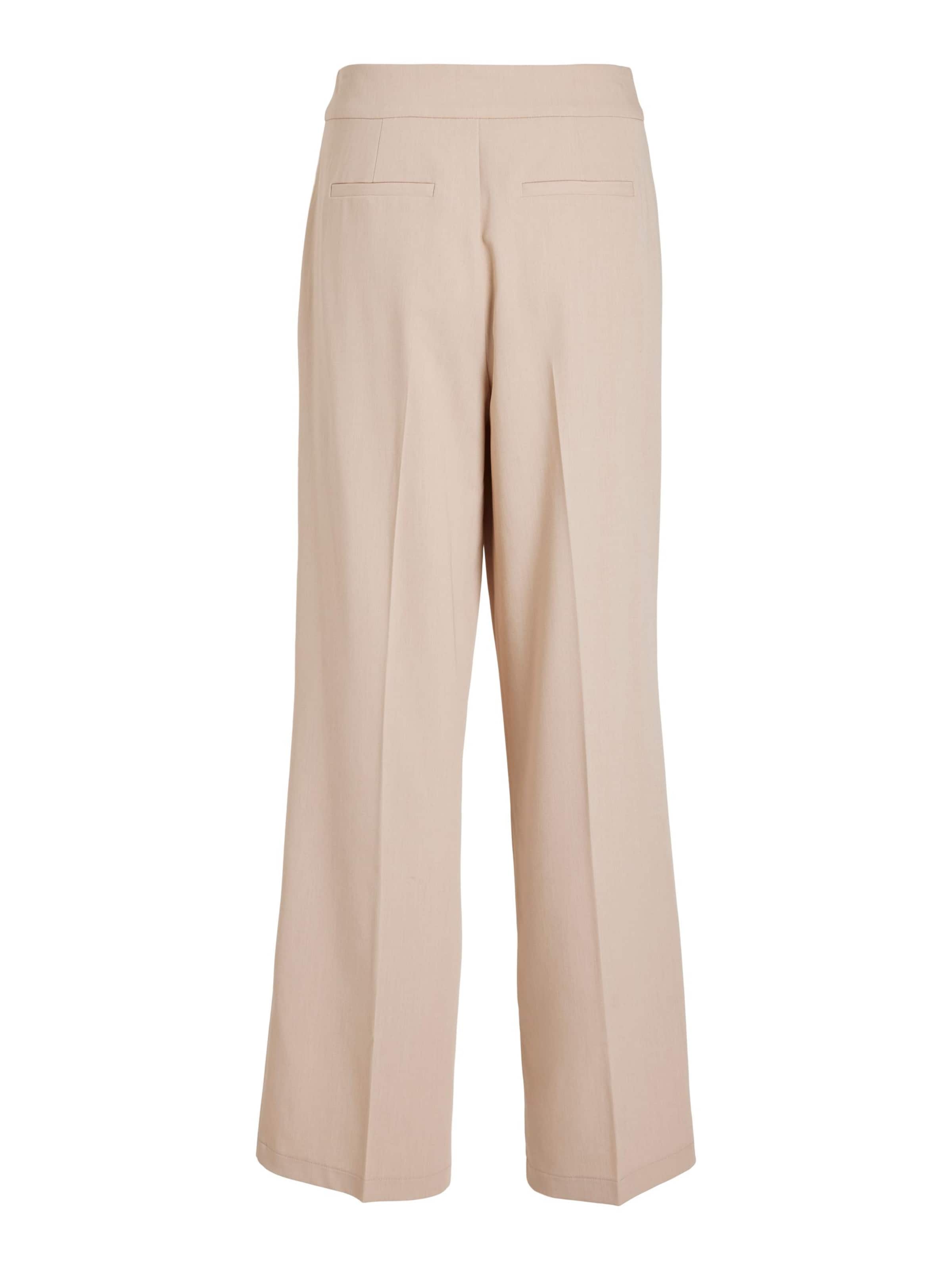 VILA Regular Pantalon in Beige