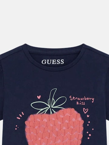 GUESS KIDS Koszulka 'GUESS KIDS SS T-SHIRT T-SHIRT' w kolorze niebieski