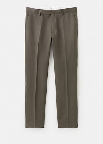 MANGO MAN Slim fit Pleated Pants 'Gonzalo' in Brown