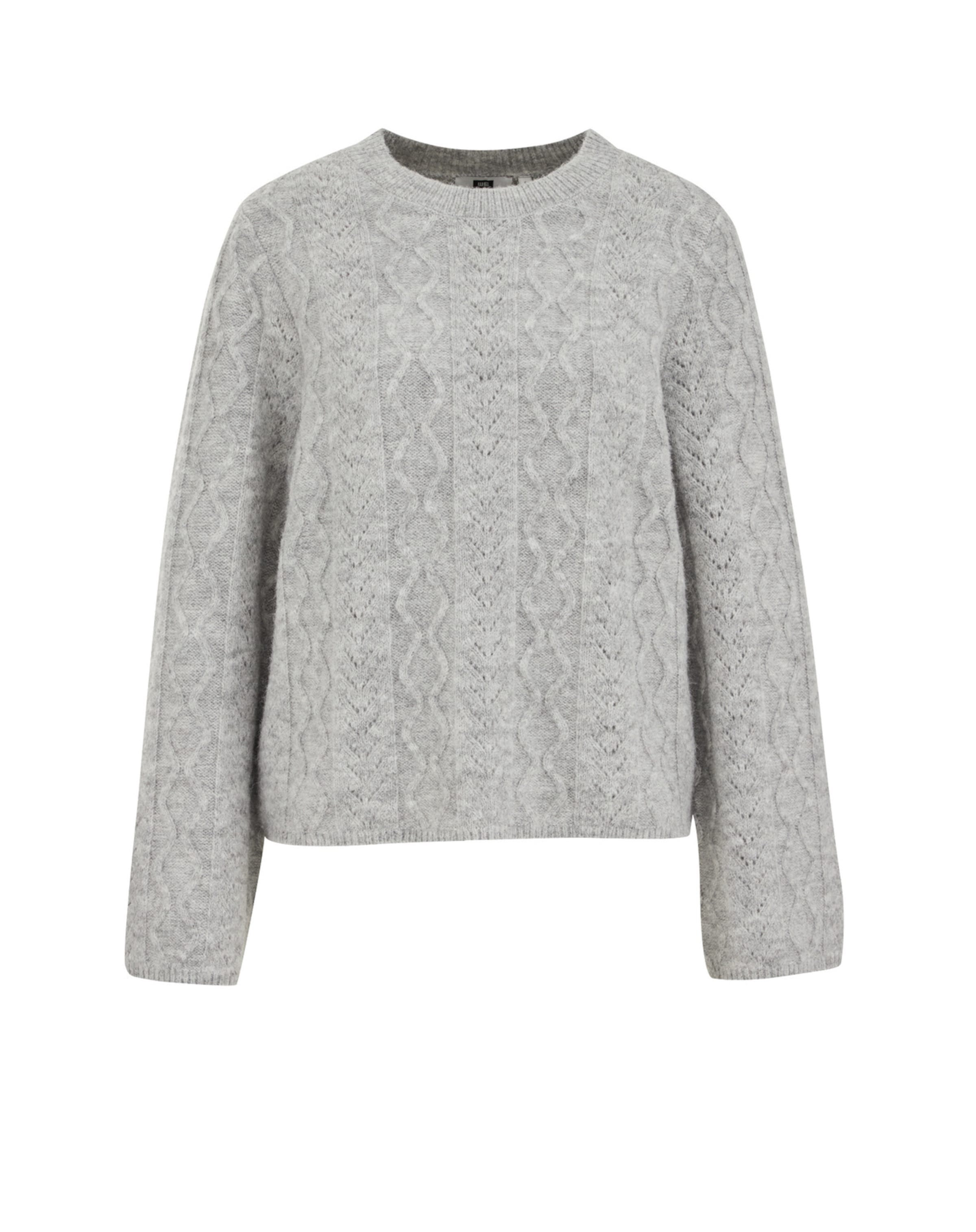 WE Fashion Pulover | siva barva: sprednja stran
