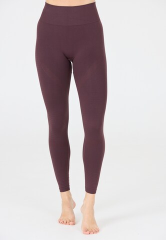 Athlecia Skinny Sports trousers 'NAGAR' in Red: front