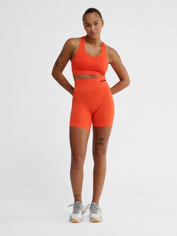 Hummel Skinny Sportsbukser 'TIF SEAMLESS' i orange