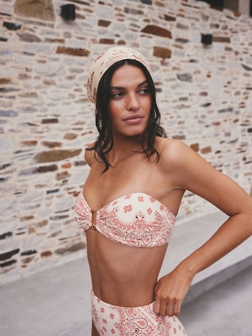 Next Bandeau Bikinitop in Beige: voorkant