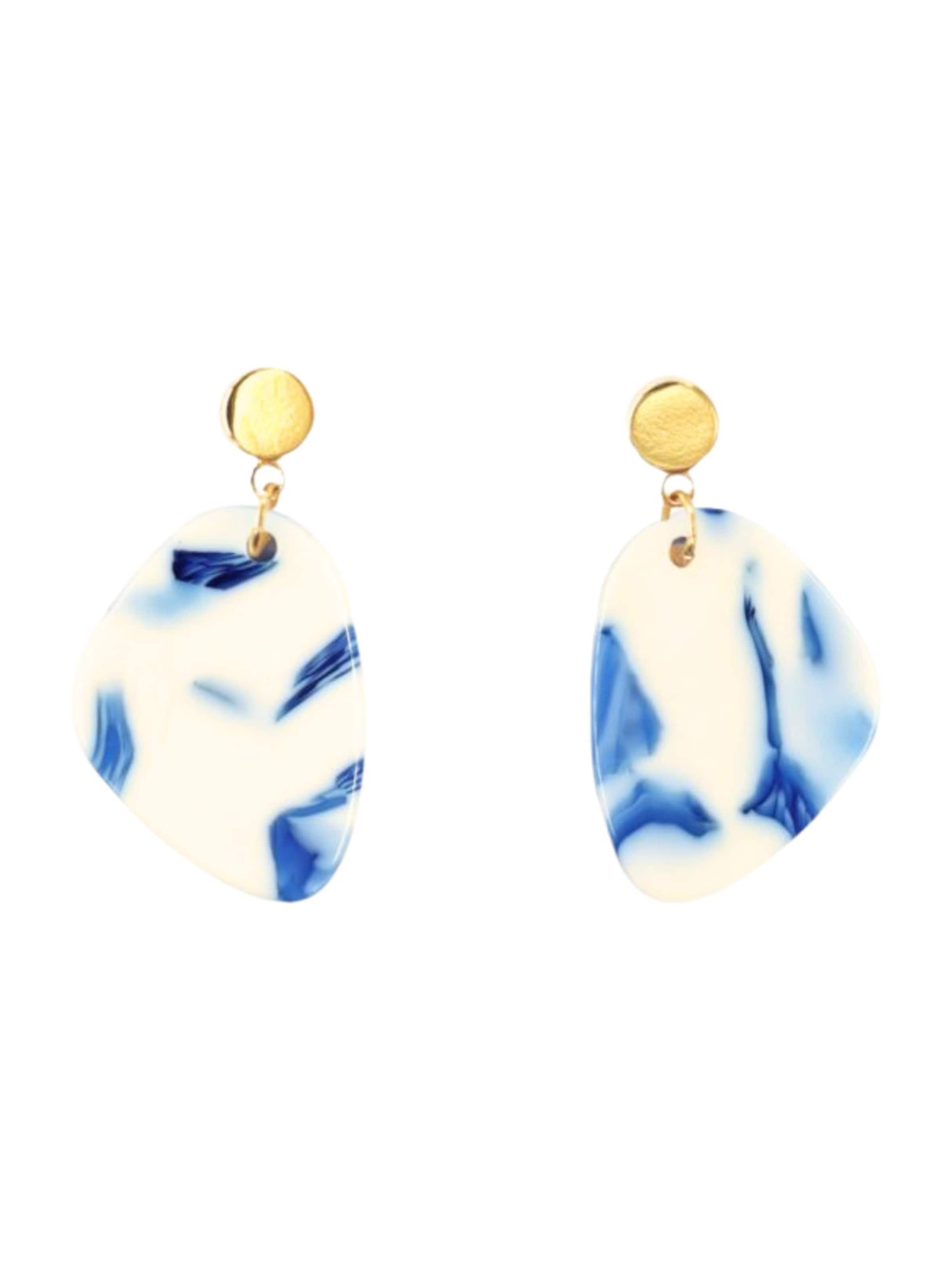 Fräulein Wunder Earrings 'Amy' in Gold: front