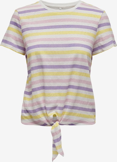 ONLY Shirt 'Edna' in Yellow / Purple / Light purple / natural white, Item view