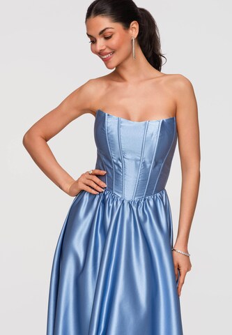 Robe de soirée 'LA-OM-DLR351' Ombre en bleu