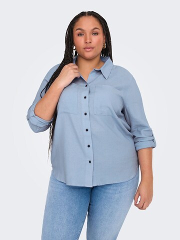 ONLY Carmakoma Blouse 'CARYasmin' in Blauw
