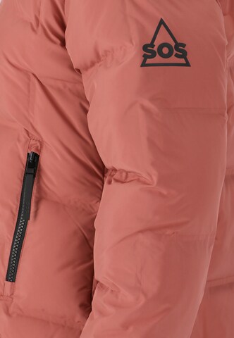 SOS Winter jacket 'Alagna' in Red