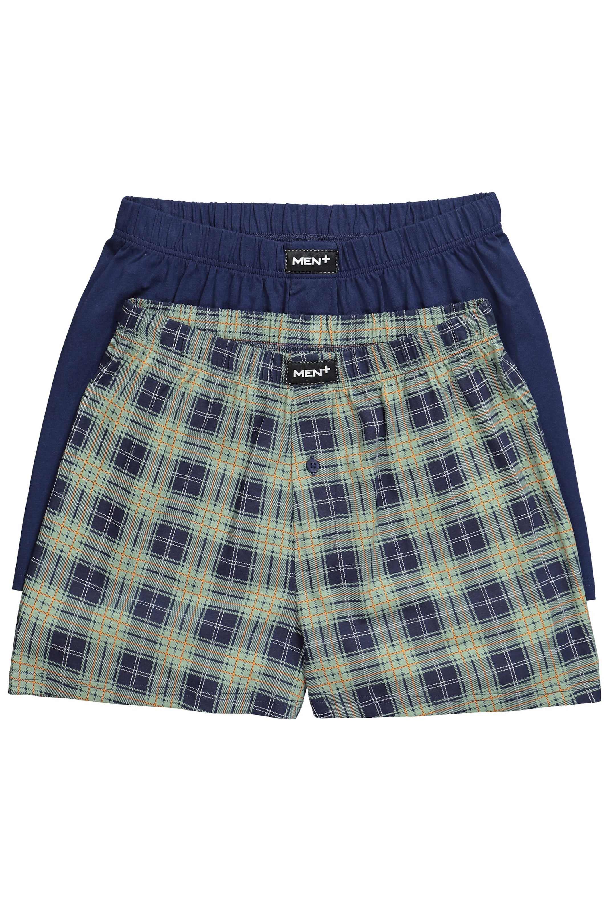 Men Plus Boxershorts in Blauw: voorkant