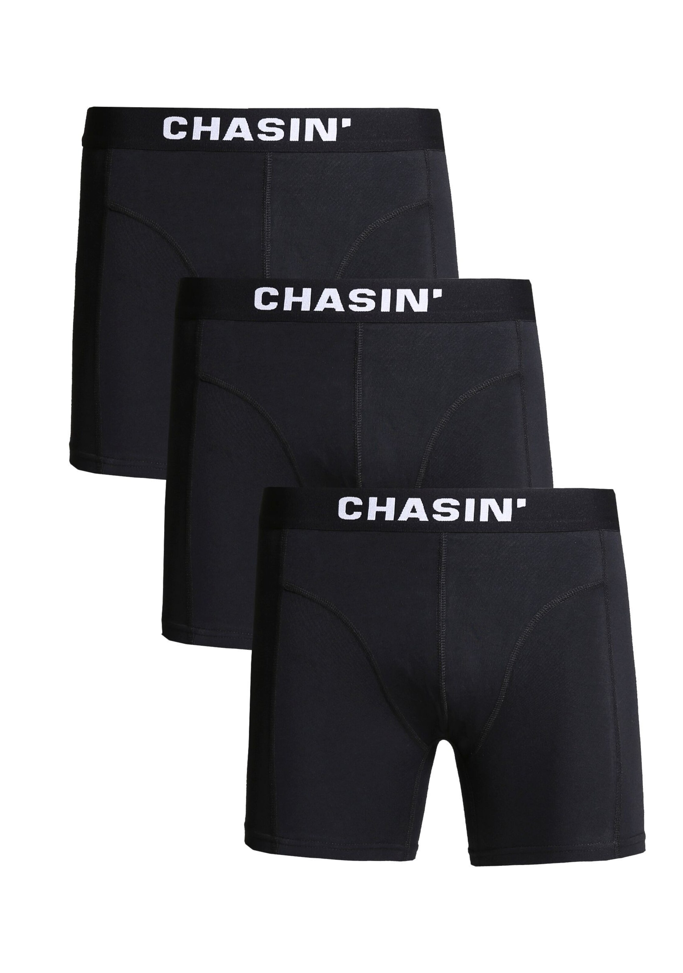 CHASIN' Boxershorts 'Thrice BBB' in Zwart: voorkant