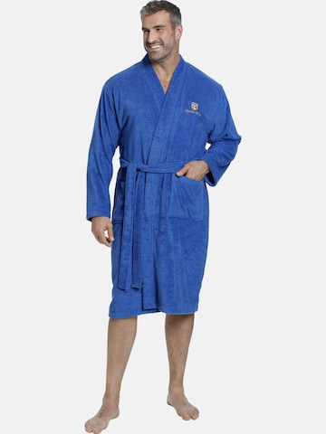 Charles Colby Long Bathrobe in Blue: front