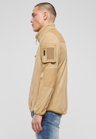 Brandit Sweater 'Troyer Ripstop' in Beige