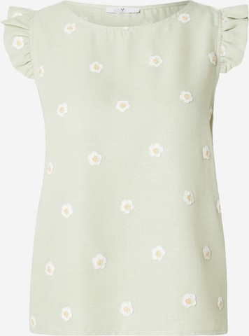 Hailys - Top 'Fl44ora' en verde: frente