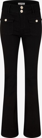 Morgan Flared Jeans in Black: front