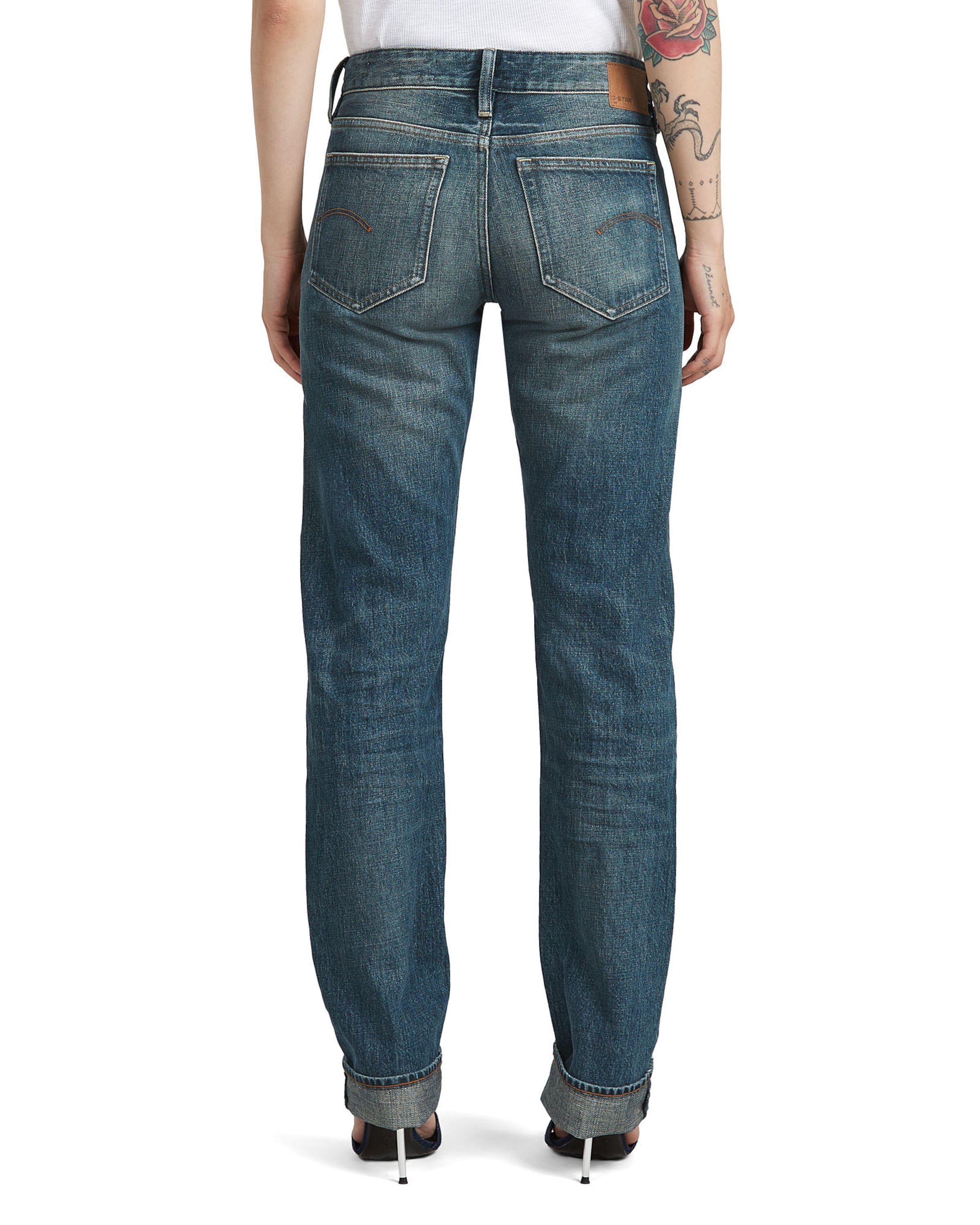 G-STAR Regular Jeans 'Slim Straight Jeans' in Blauw
