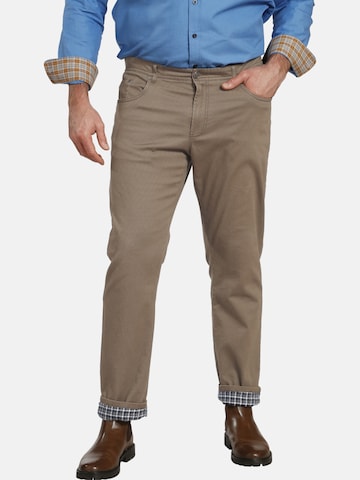 Charles Colby Hose in Beige: front